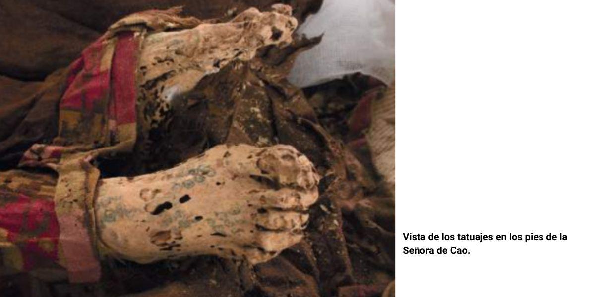 Tatuajes en los pies de la se&ntilde;ora de cao